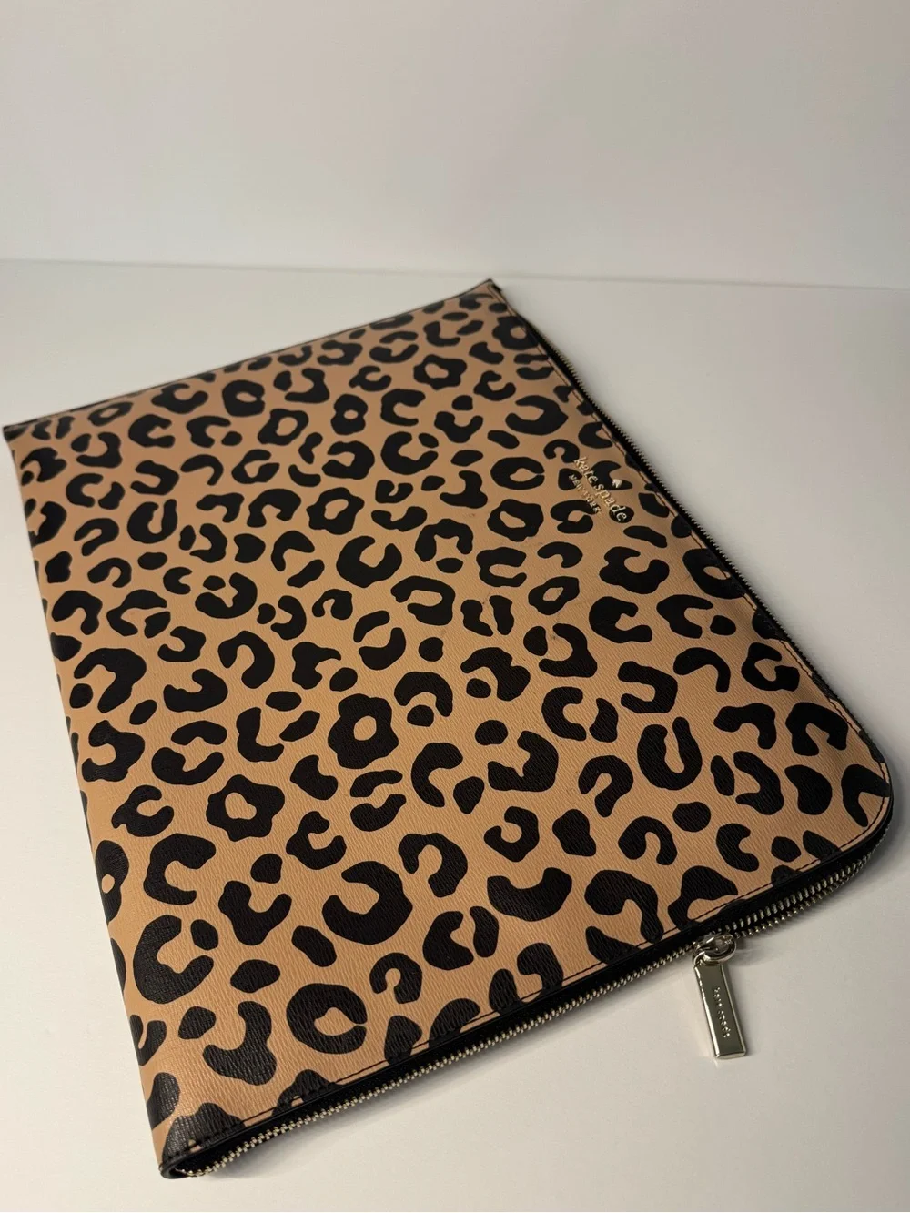 Kate Spade Leopard Laptop Case with Zipper